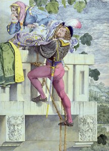 Tutkular İçin Taslak.. Aşk, 1853 (kağıt üzerine kalem, mürekkep, wc ve grafit) by Richard Dadd